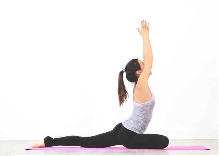 studying from home- do yoga